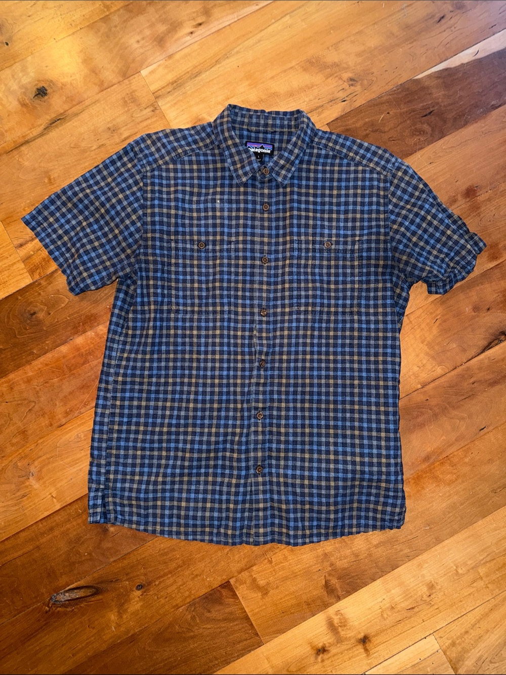 Patagonia Men's Back-Step Shirt – Hemp/Cotton Blend – Large
